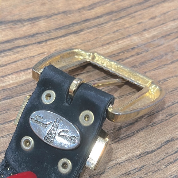 STAR CASTLE VINTAGE TRUE GOLD COLOR STUD BELT SM - Picture 5 of 6